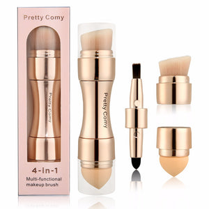 4 In 1 Makeup Brushes Foundation Eyebrow Shadow Eyeliner Blush Powder Brush Cosmetic Concealer Professional Maquiagem